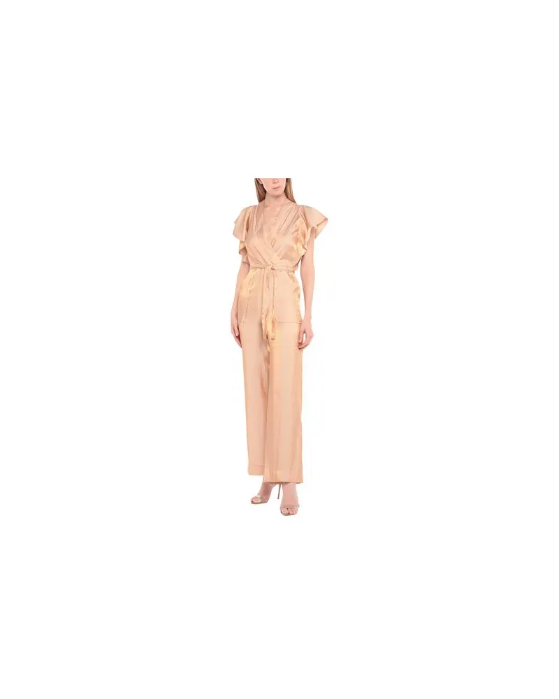 Icona By Kaos OVERALLS - Jumpsuitsauf YOOX.COM Beige