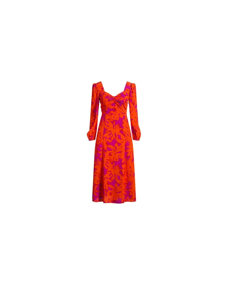 Diane von Furstenberg KLEIDER - Midi-Kleiderauf YOOX.COM Orange