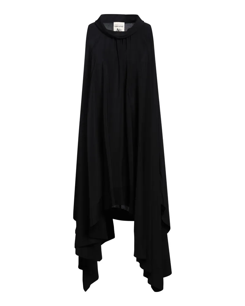 Semicouture Midi-Kleid Schwarz