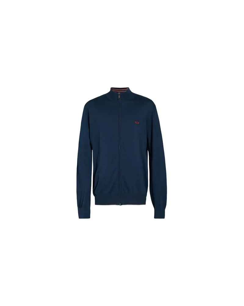 La Martina STRICKWAREN - Strickjackenauf YOOX.COM Marineblau
