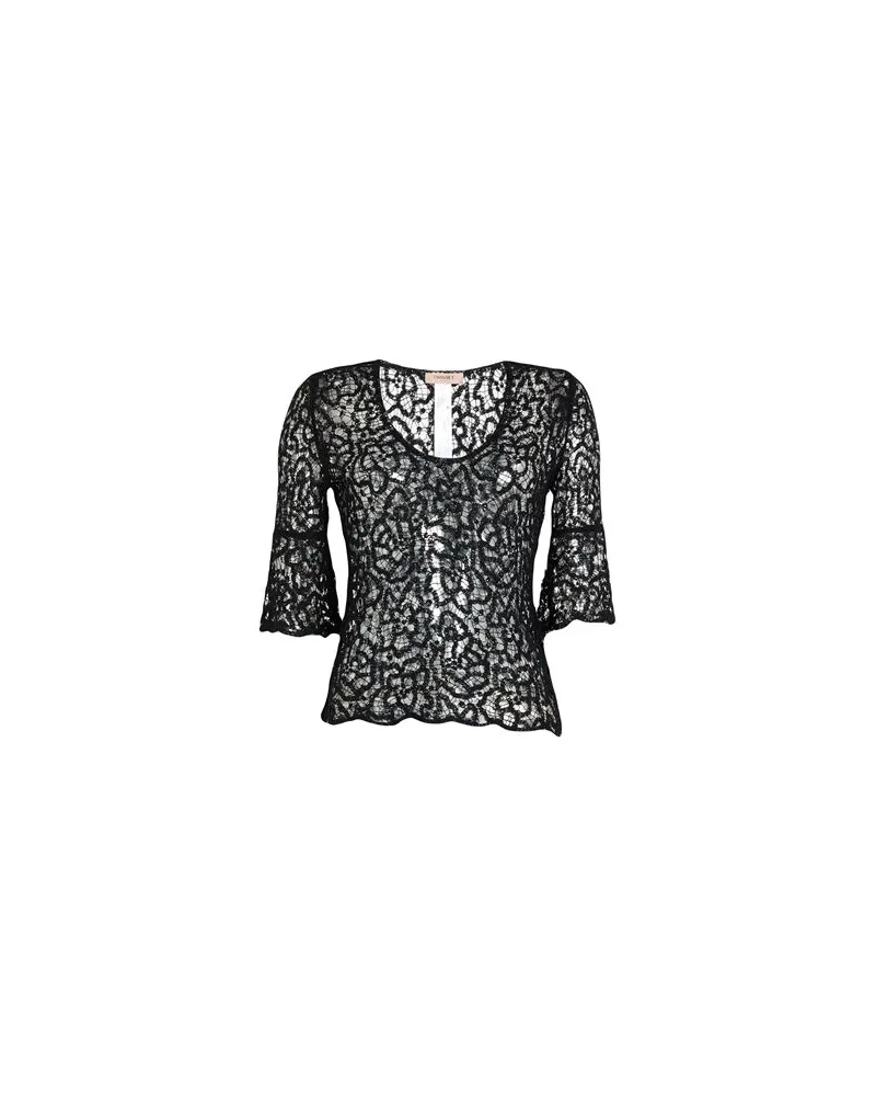 Twin-Set STRICKWAREN - Pulloverauf YOOX.COM Schwarz