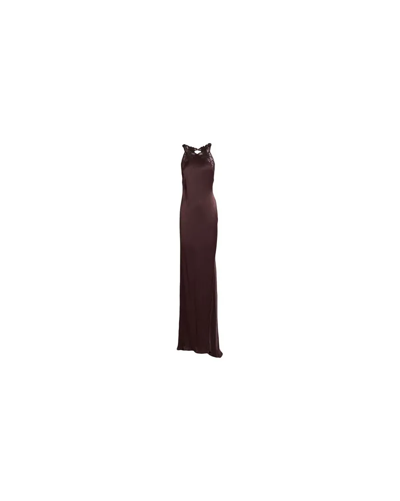Twin-Set KLEIDER - Maxi-Kleiderauf YOOX.COM Dunkelbraun