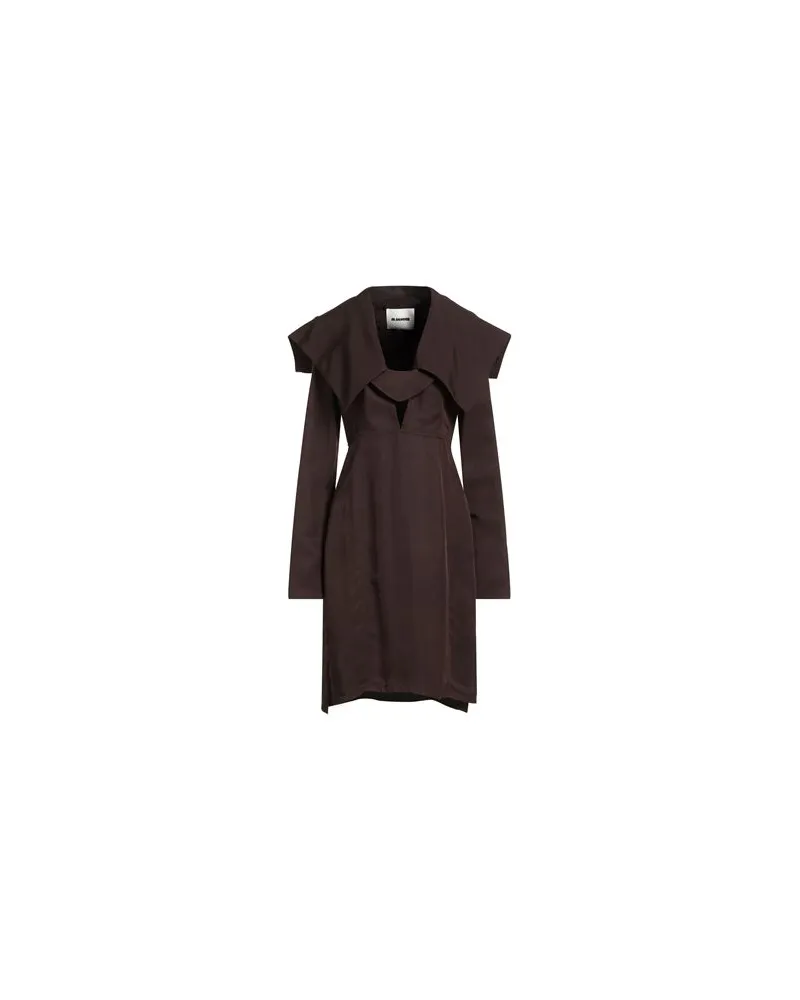 Jil Sander KLEIDER - Midi-Kleiderauf YOOX.COM Dunkelbraun