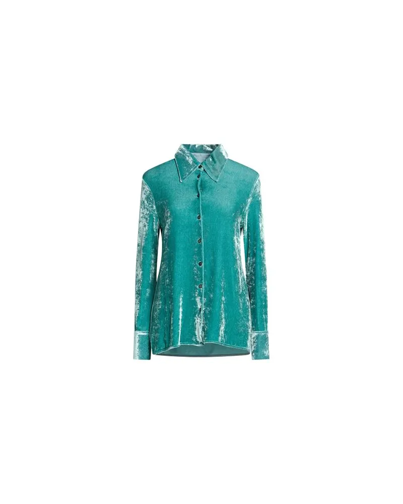 Jil Sander TOPS - Hemdenauf YOOX.COM Smaragdgrün