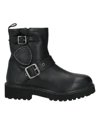 Blauer Stiefelette Schwarz