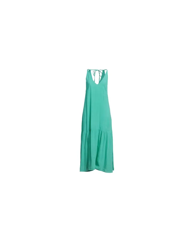 120% Lino KLEIDER - Maxi-Kleiderauf YOOX.COM Grün