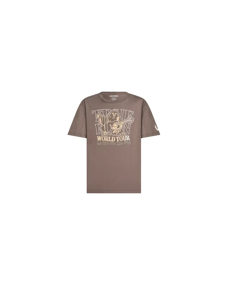 True Religion TOPS - T-shirtsauf YOOX.COM Maulwurfsgrau