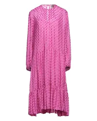 L'Autre Chose Midi-Kleid Fuchsia