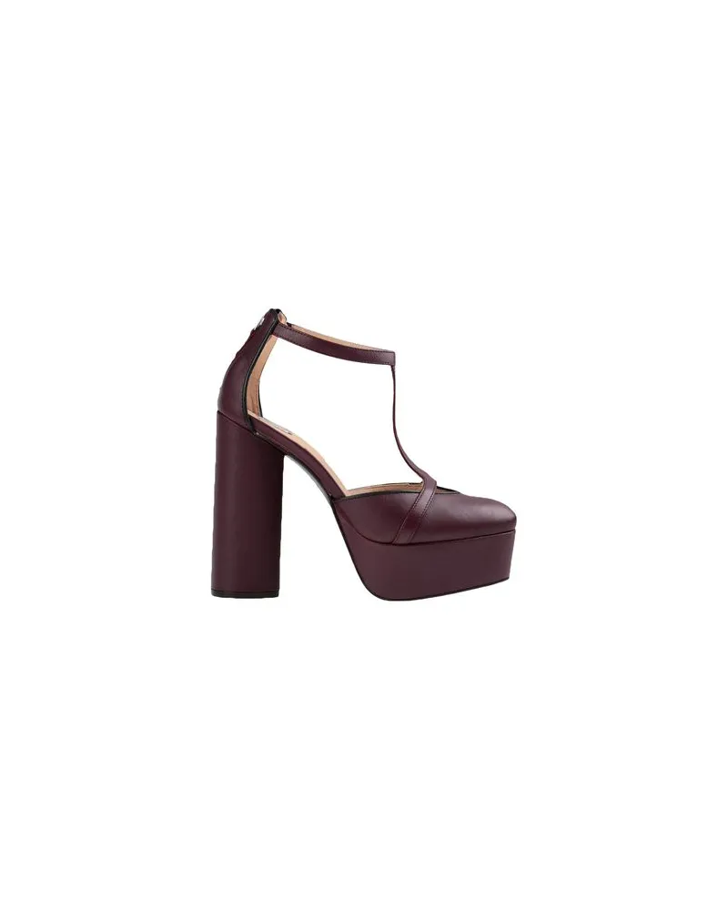 Tommy Hilfiger ZENDAYA LEATHER MARY - SCHUHE - Pumpsauf YOOX.COM Pflaume