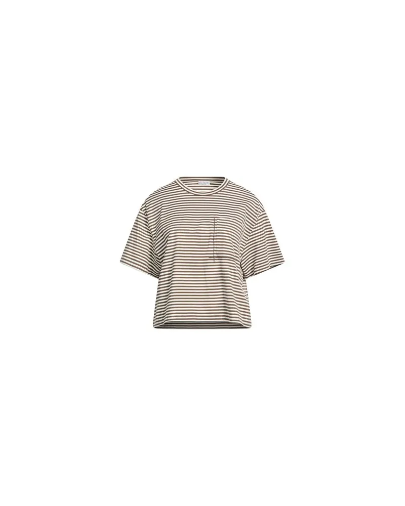 Brunello Cucinelli TOPS - T-shirtsauf YOOX.COM Dunkelbraun