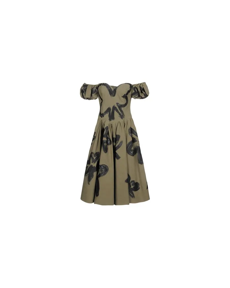 Moschino KLEIDER - Midi-Kleiderauf YOOX.COM Militärgrün