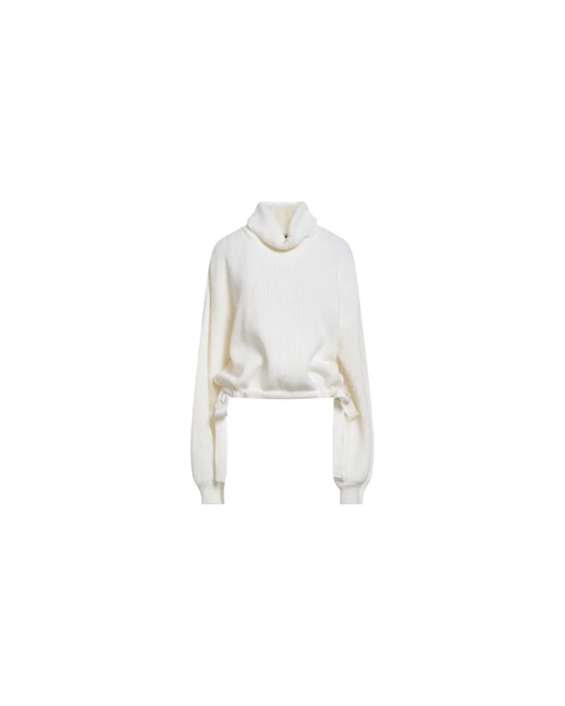 MSGM STRICKWAREN - Rollkragenpulloverauf YOOX.COM Cremeweiß