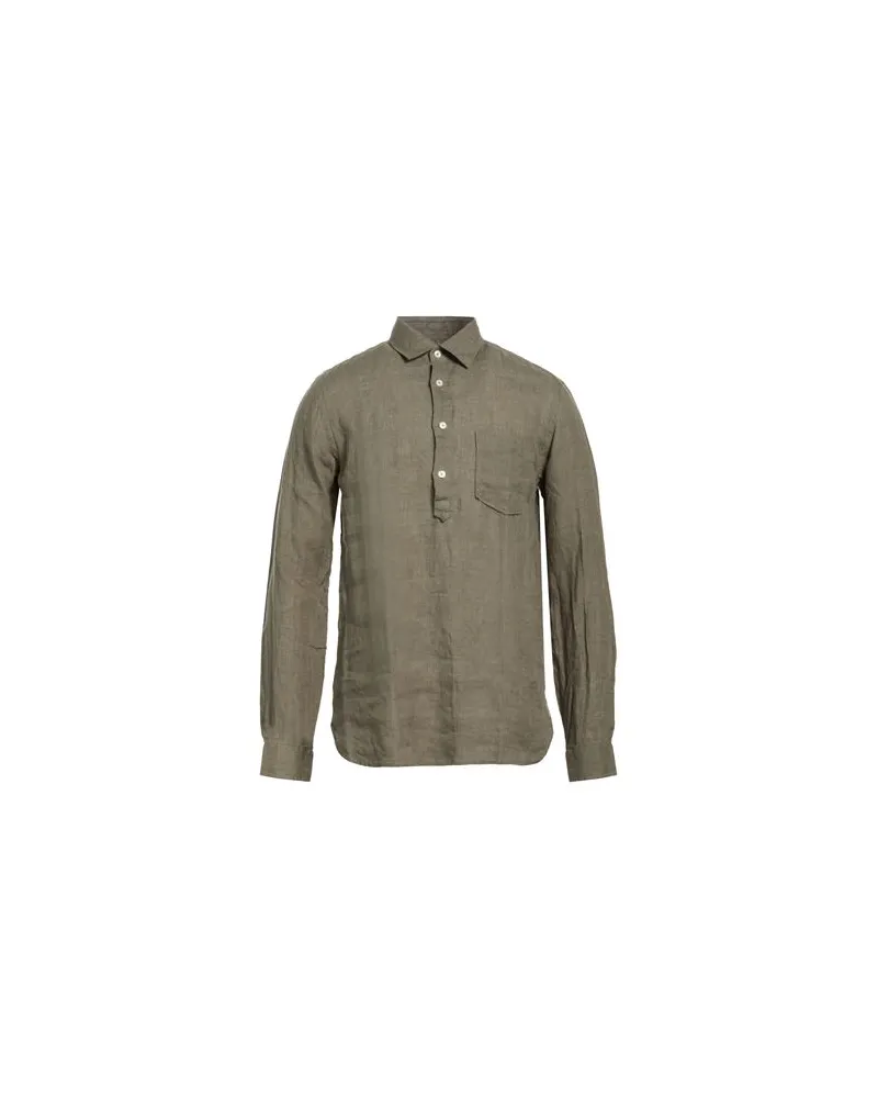 XACUS TOPS - Hemdenauf YOOX.COM Salbeigrün
