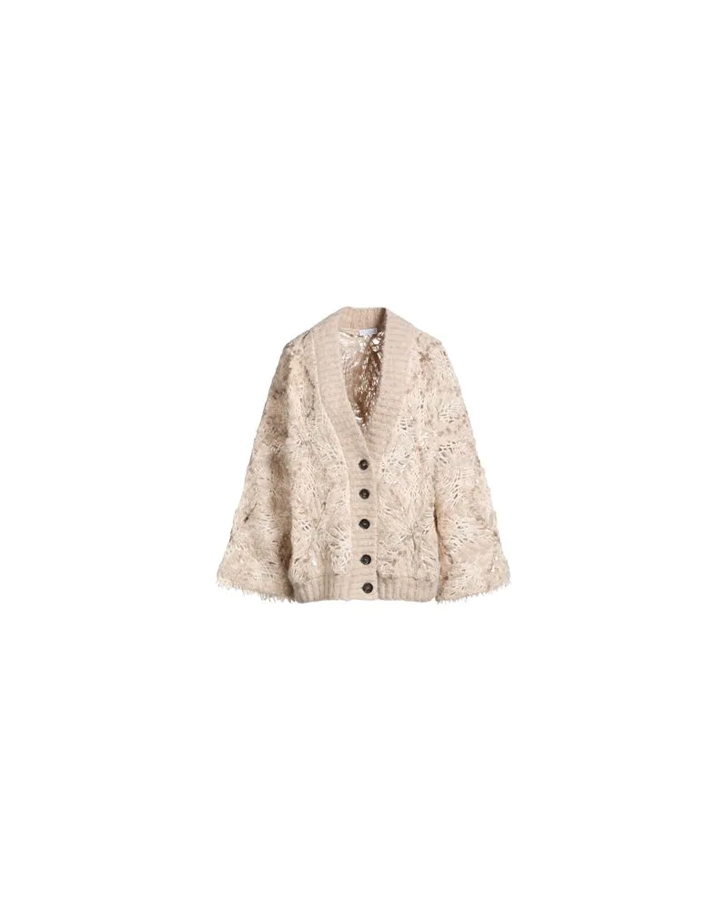 Brunello Cucinelli STRICKWAREN - Strickjackenauf YOOX.COM Beige