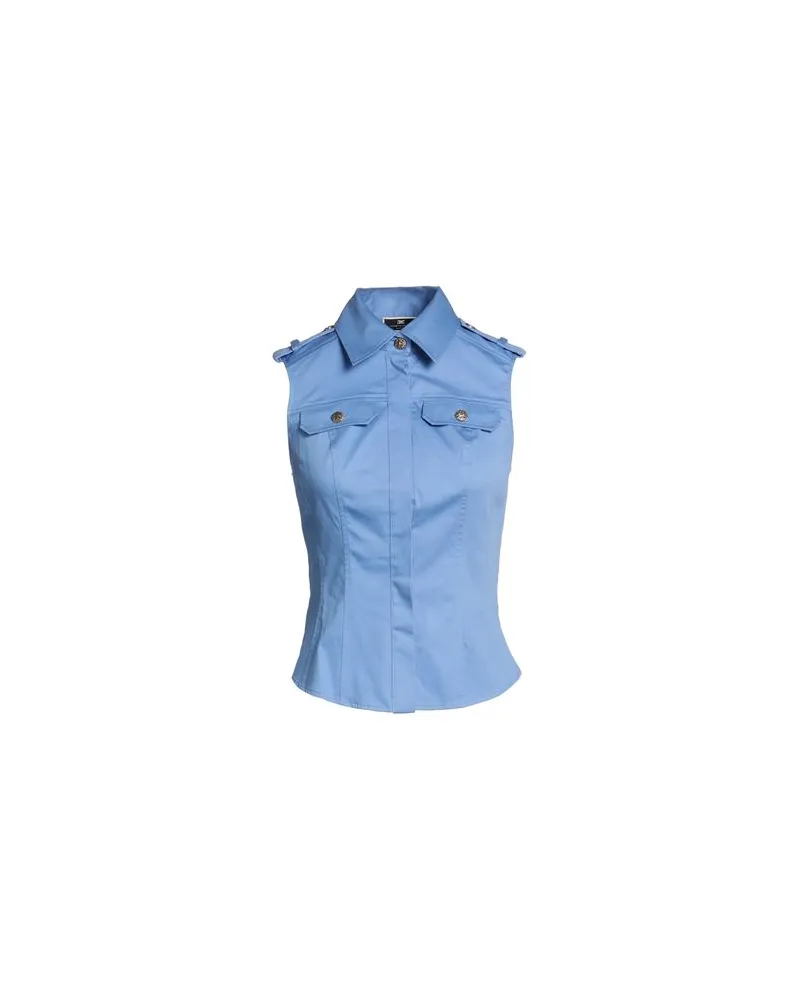 Elisabetta Franchi TOPS - Hemdenauf YOOX.COM Hellblau