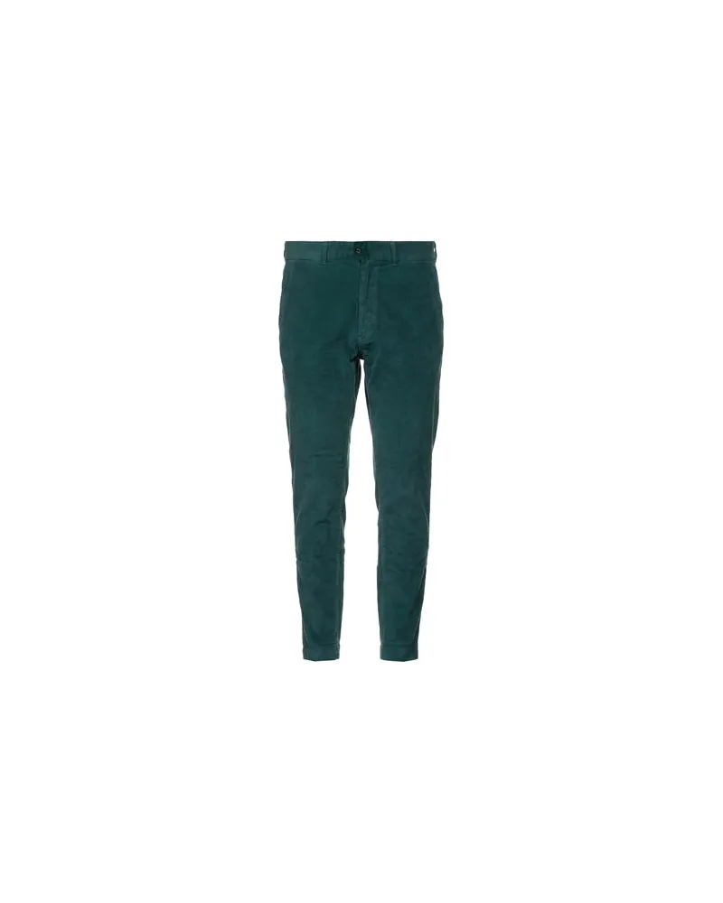 MACKINTOSH CORDUROY ROLL UP CHINO - HOSEN & RÖCKE - Hosenauf YOOX.COM Smaragdgrün