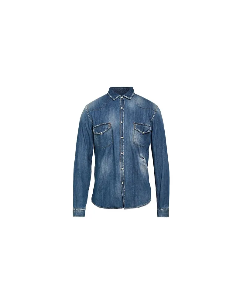 Costumein TOPS - Jeanshemdenauf YOOX.COM Blau