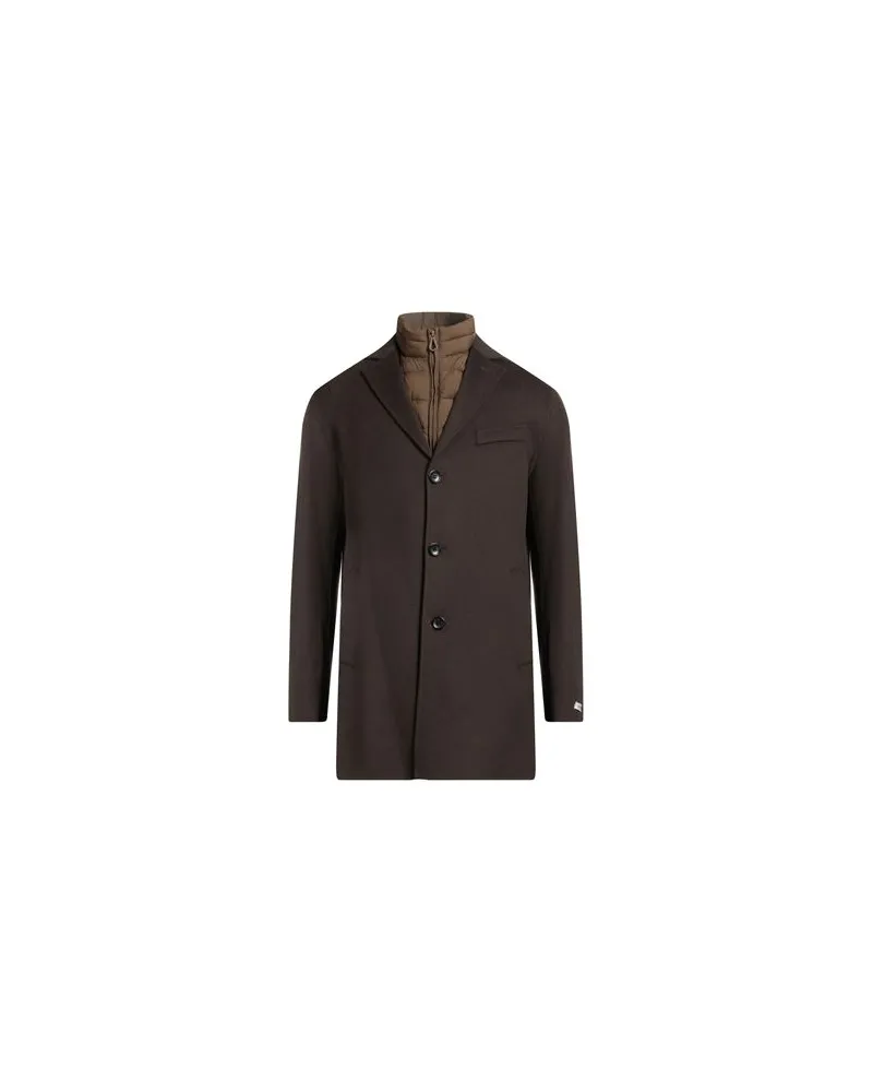 Paltò JACKEN & MÄNTEL - Mäntelauf YOOX.COM Dunkelbraun