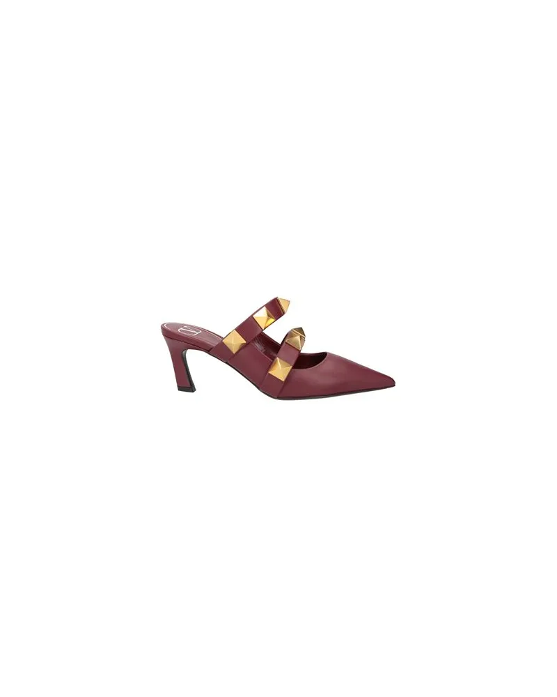 Valentino Garavani SCHUHE - Mules & Clogsauf YOOX.COM Bordeaux