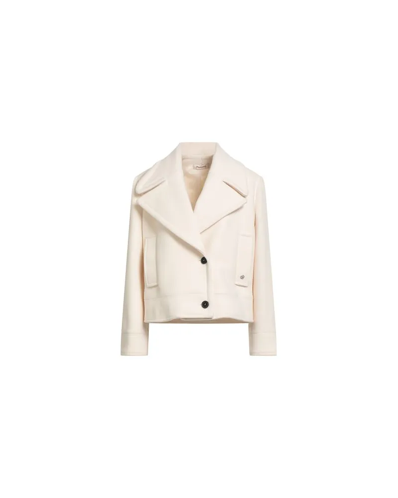 Please JACKEN & MÄNTEL - Mäntelauf YOOX.COM Cremeweiß