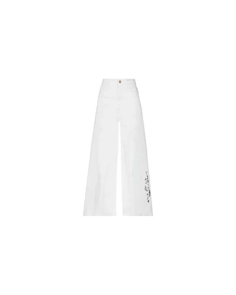 ALYSI HOSEN & RÖCKE - Jeanshosenauf YOOX.COM Weiß