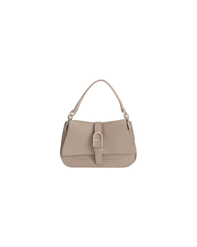 Furla FLOW MINI TOP HANDLE  - TASCHEN - Handtaschenauf YOOX.COM Maulwurfsgrau