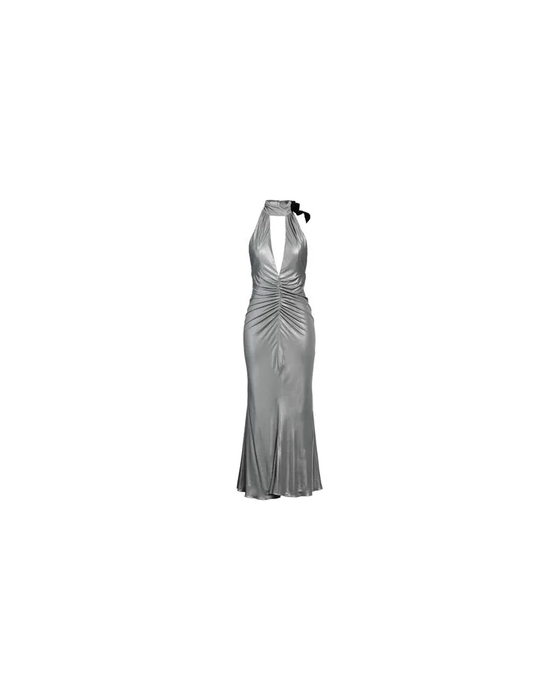 Alessandra Rich KLEIDER - Maxi-Kleiderauf YOOX.COM Grau