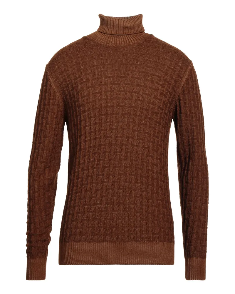 Filippo de Laurentiis Rollkragenpullover Kamel