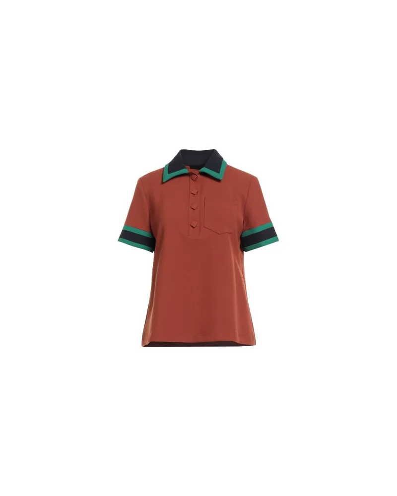 Tara Jarmon TOPS - Poloshirtsauf YOOX.COM Braun