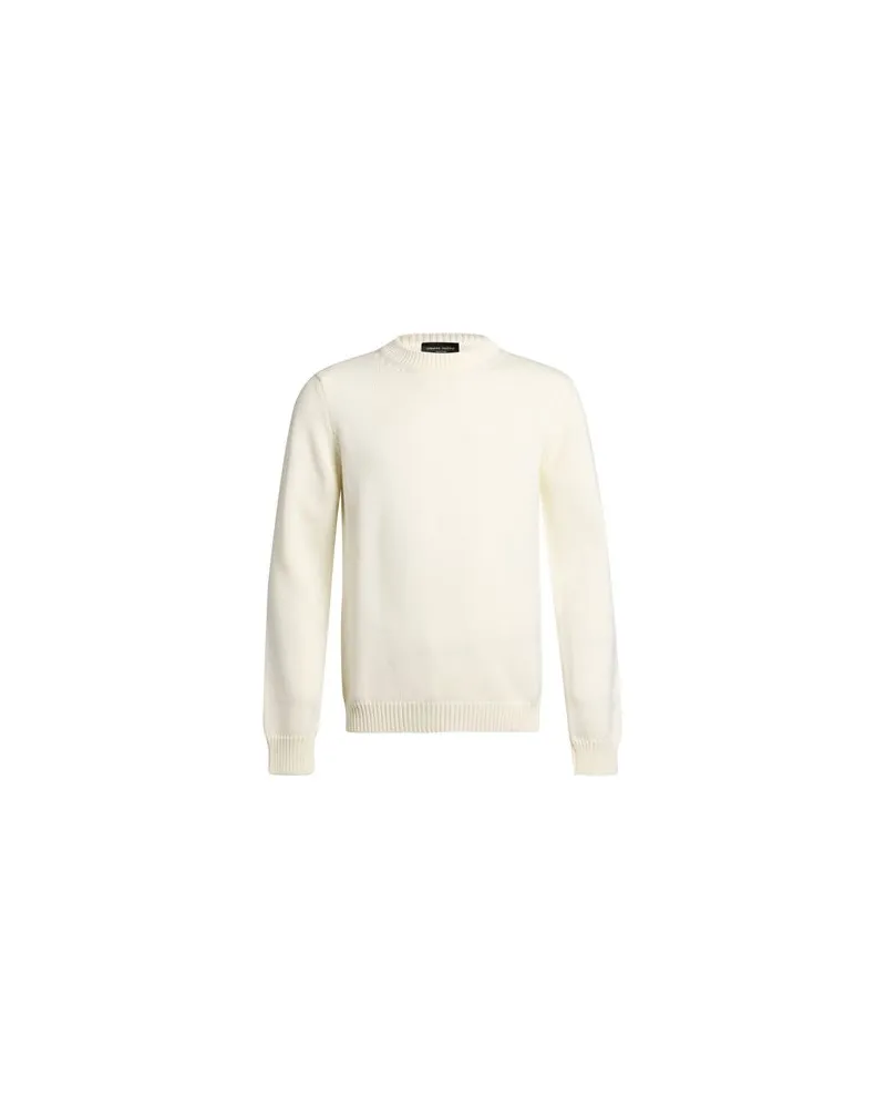 Roberto Collina STRICKWAREN - Pulloverauf YOOX.COM Cremeweiß