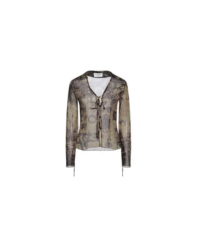 Marine Serre TOPS - Hemdenauf YOOX.COM Militärgrün