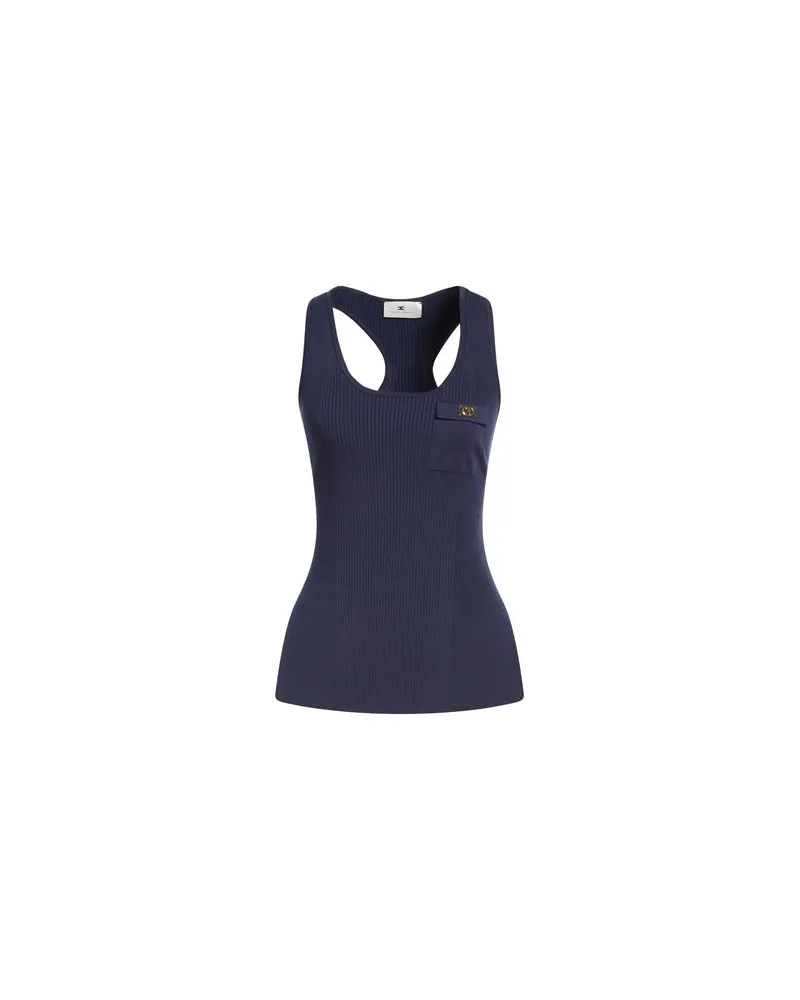 Elisabetta Franchi TOPS - Topsauf YOOX.COM Marineblau
