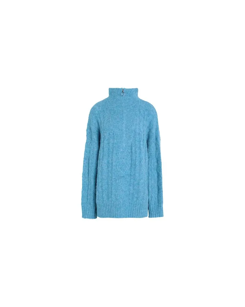 Topshop STRICKWAREN - Rollkragenpulloverauf YOOX.COM Azurblau