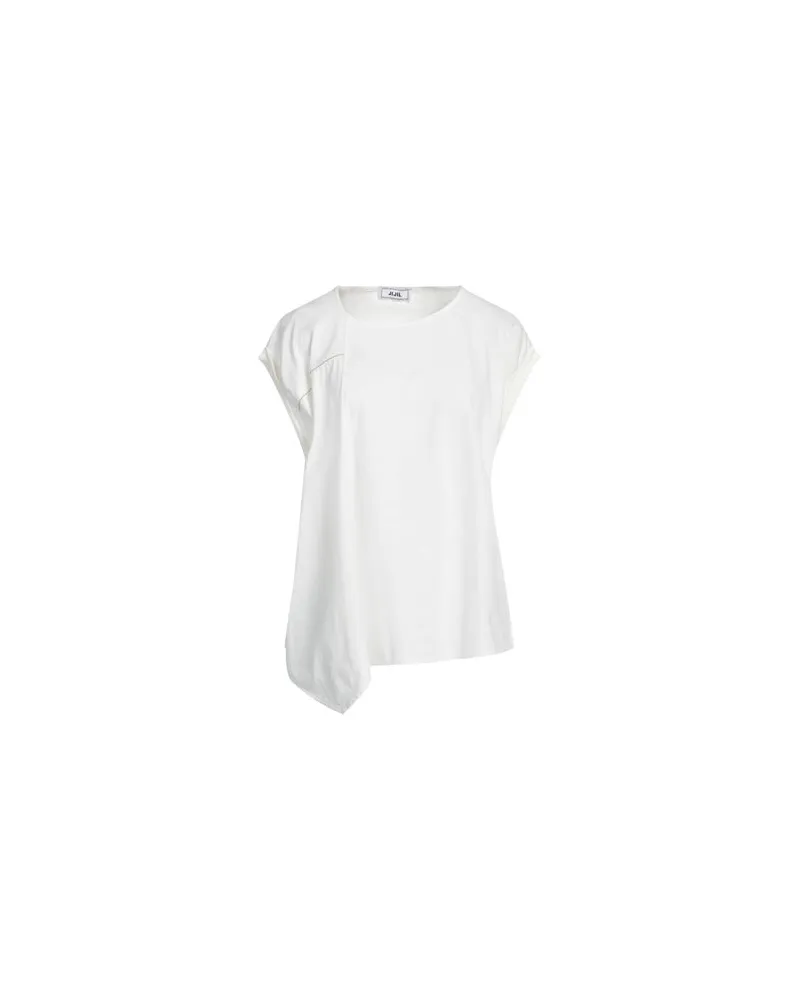 Jijil TOPS - T-shirtsauf YOOX.COM Cremeweiß