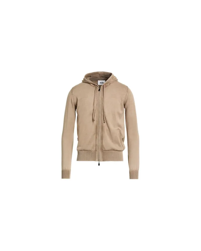 Alpha Studio STRICKWAREN - Strickjackenauf YOOX.COM Beige