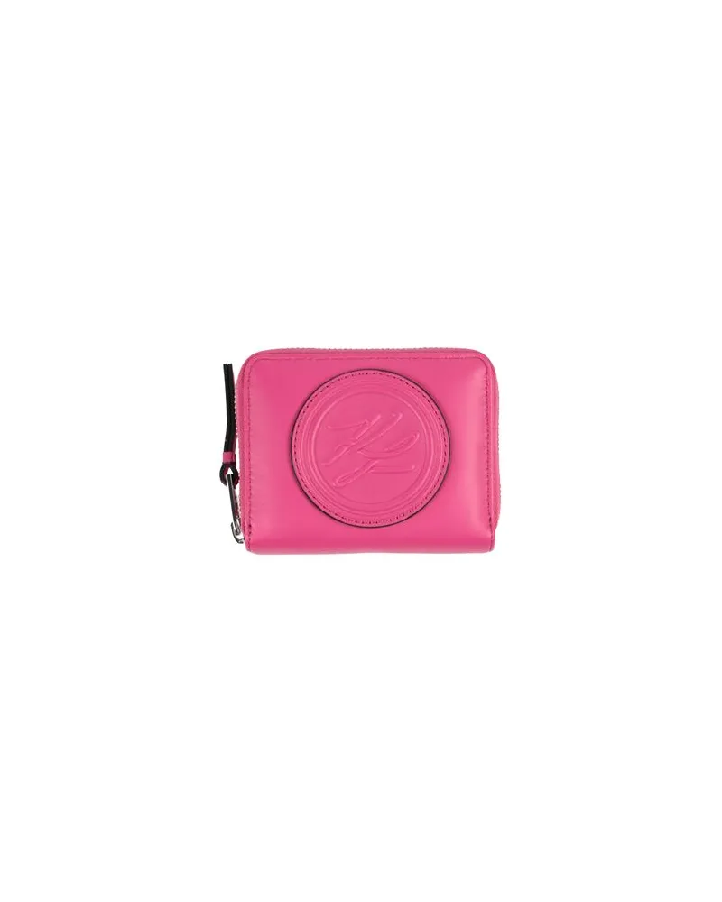 Karl Lagerfeld K/AUTOGRAPH SOFT S ZIP WLT  - Kleinlederwaren - Brieftaschenauf YOOX.COM Fuchsia