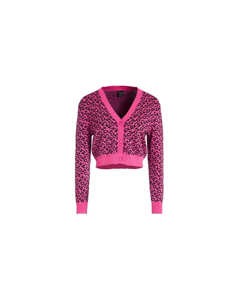 Pinko STRICKWAREN - Strickjackenauf YOOX.COM Fuchsia