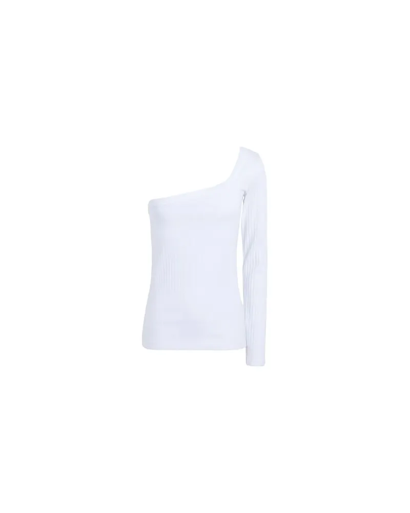 Ninety Percent ORG CTN RIB ONE SLEEVE TOP  - TOPS - Topsauf YOOX.COM Weiß