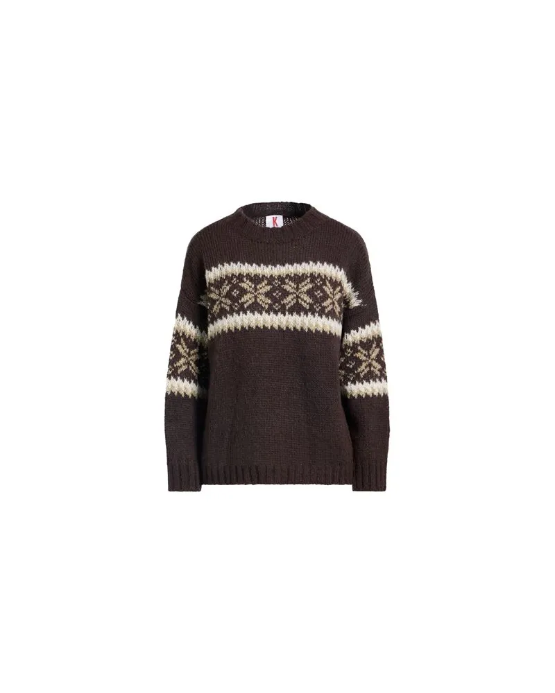 KONTATTO STRICKWAREN - Pulloverauf YOOX.COM Dunkelbraun