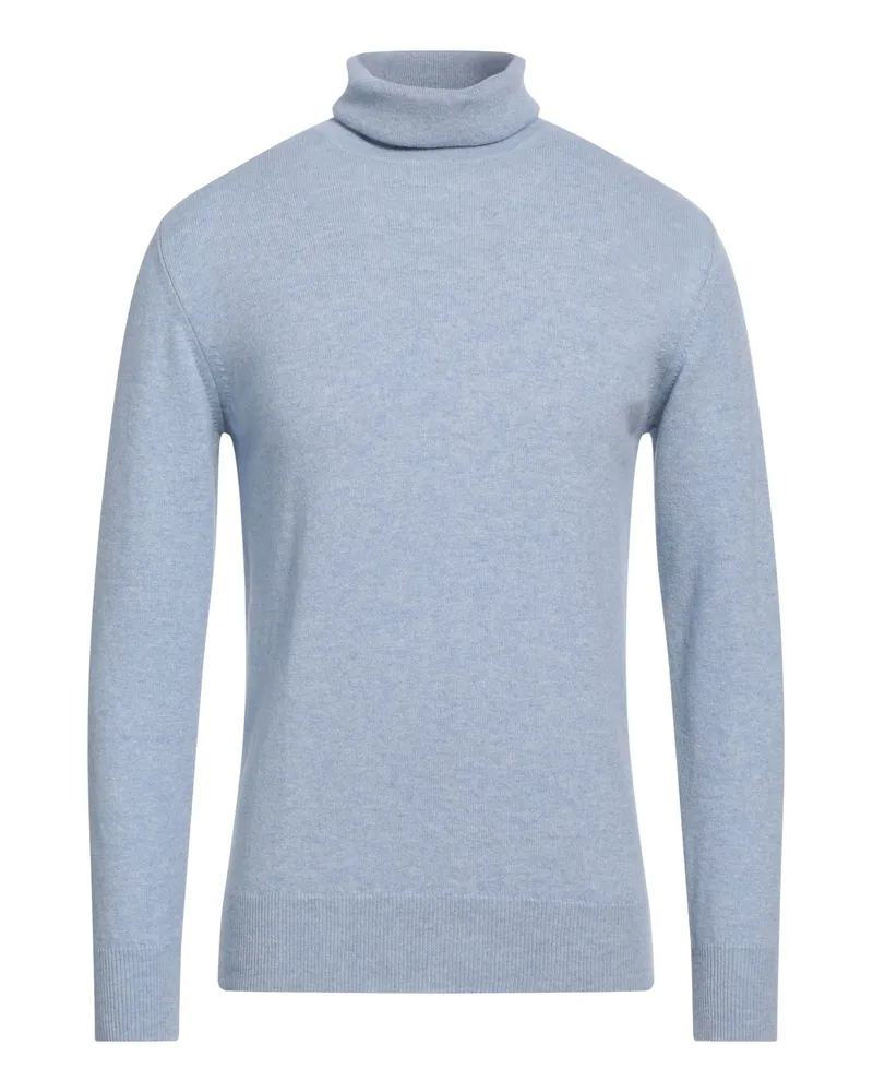 Alpha Studio Rollkragenpullover Himmelblau