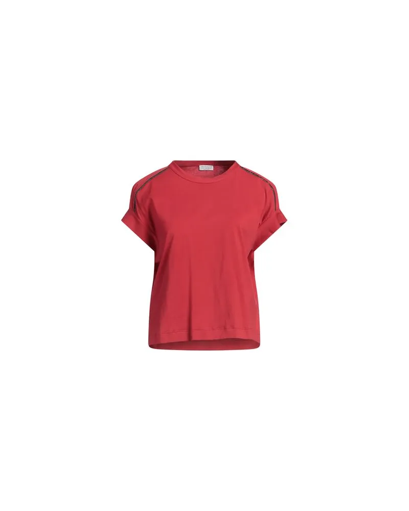Brunello Cucinelli TOPS - T-shirtsauf YOOX.COM Rot