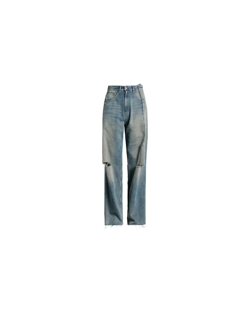 Maison Margiela HOSEN & RÖCKE - Jeanshosenauf YOOX.COM Blau