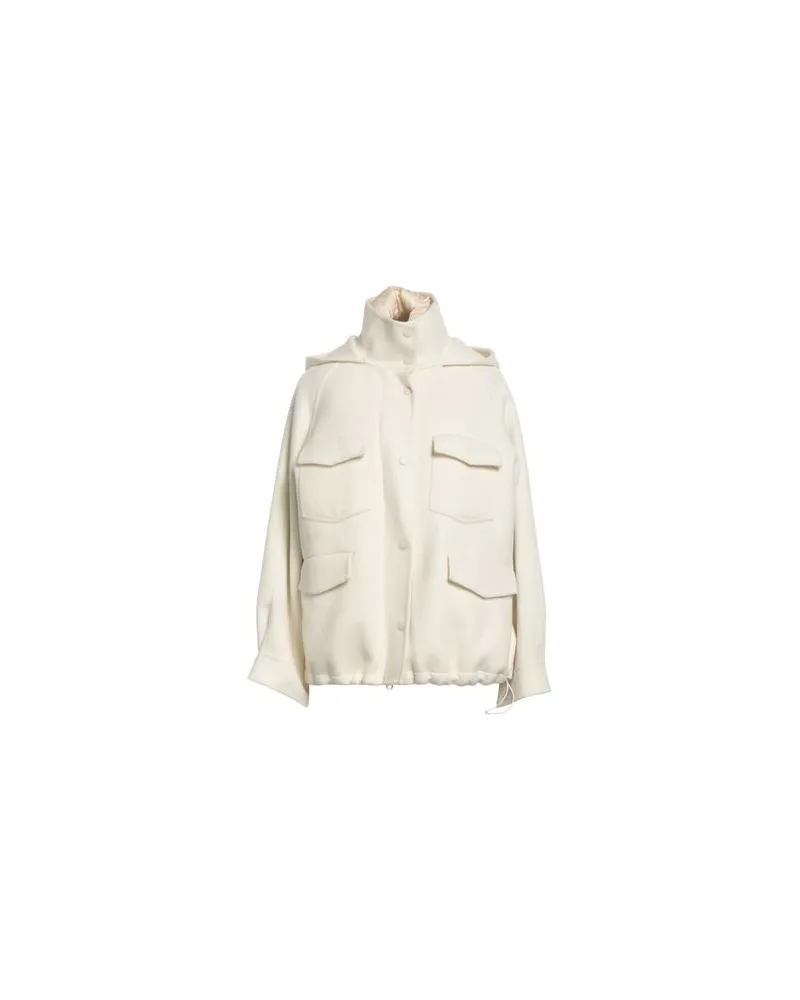 Paltò JACKEN & MÄNTEL - Mäntelauf YOOX.COM Elfenbein