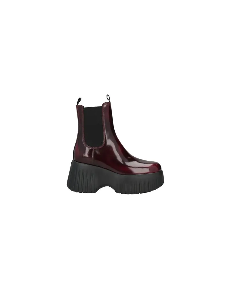 Hogan SCHUHE - Stiefelettenauf YOOX.COM Bordeaux
