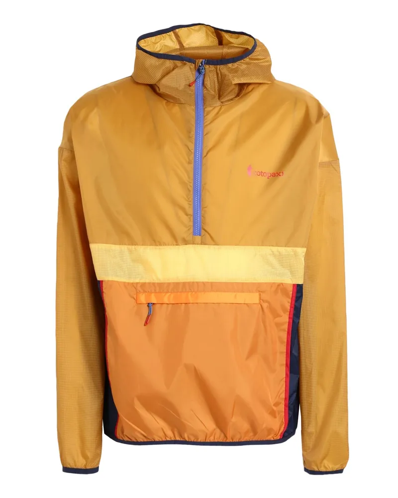 Cotopaxi Teca Half-Zip Windbreaker M Jacke Ocker