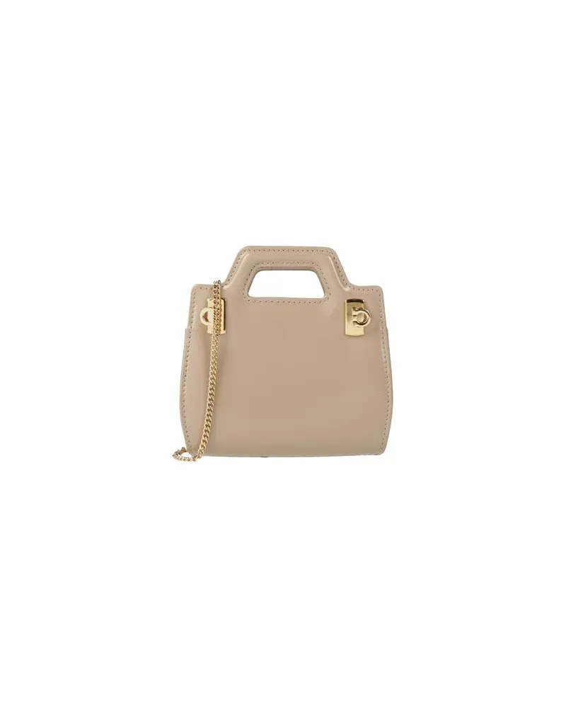 Ferragamo WANDA MICRO  - TASCHEN - Handtaschenauf YOOX.COM Beige