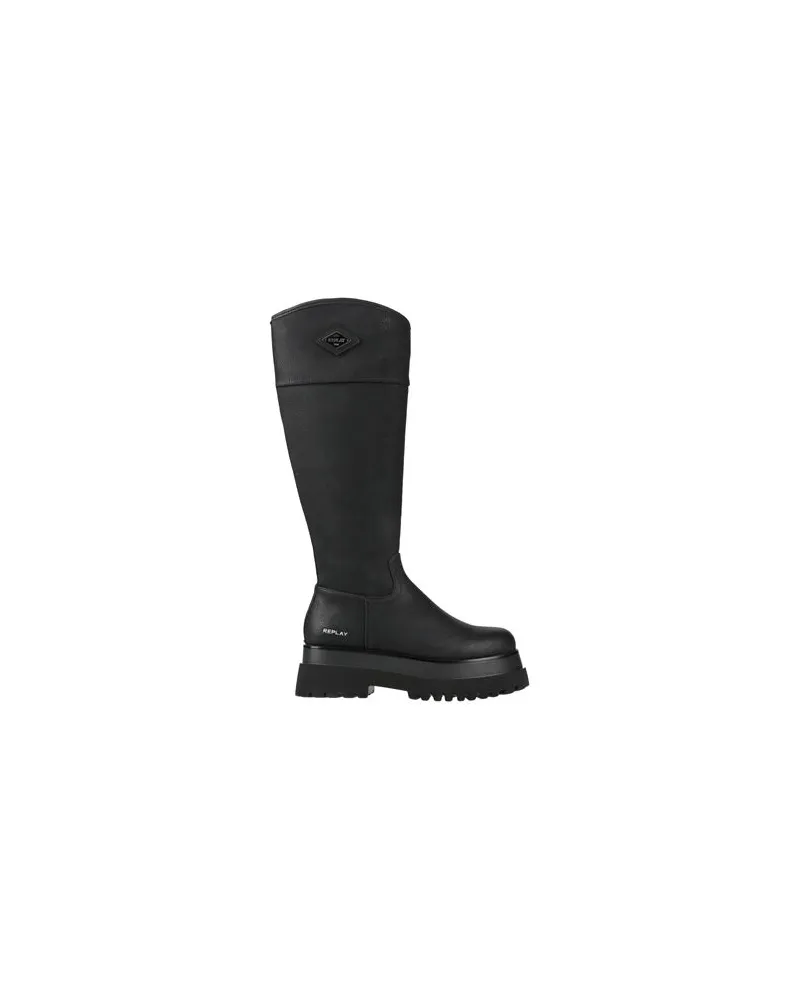 Replay SCHUHE - Stiefelauf YOOX.COM Schwarz
