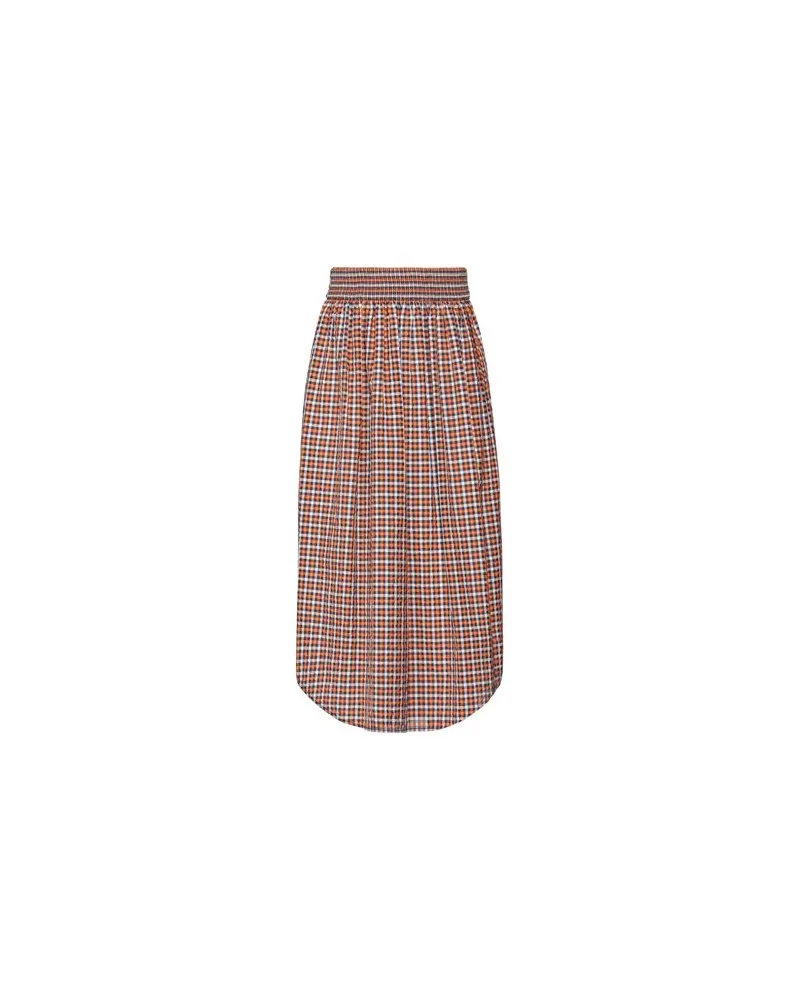 Cédric Charlier HOSEN & RÖCKE - Midi-Röckeauf YOOX.COM Orange
