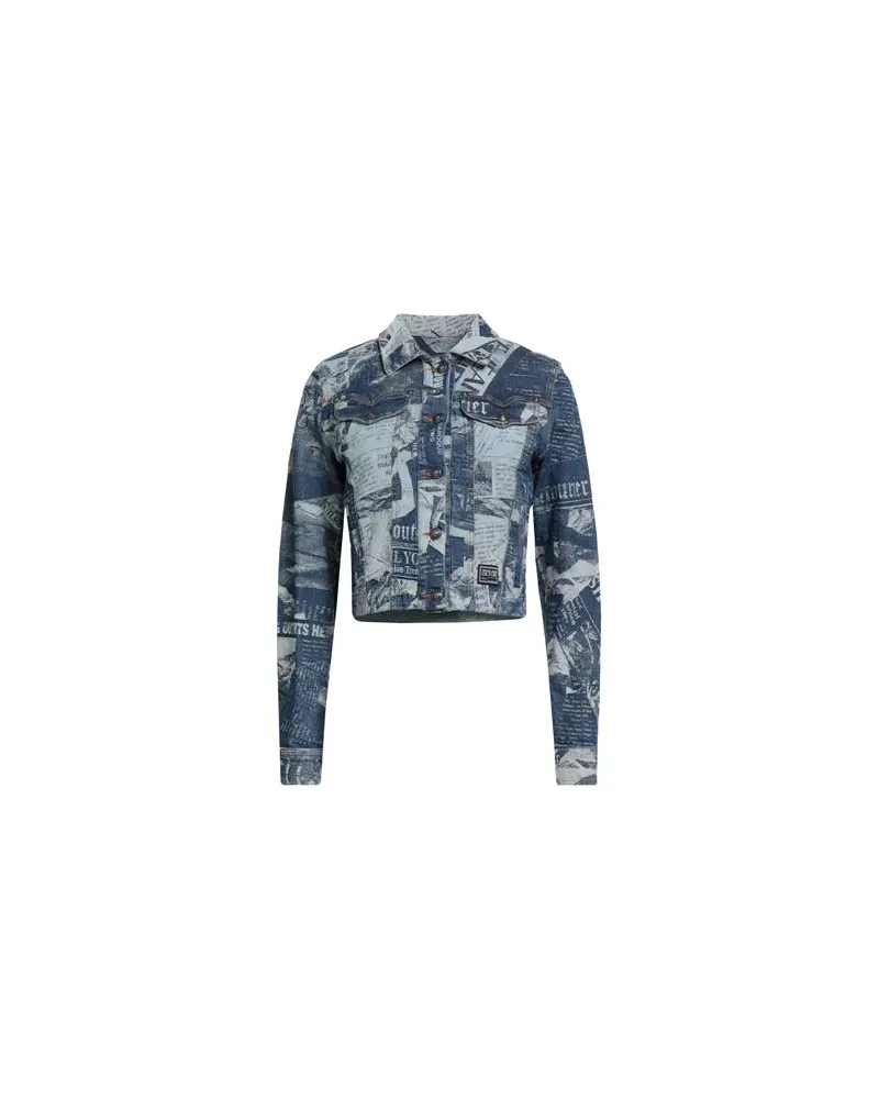 Versace Jeans JACKEN & MÄNTEL - Jeansjacken/Mäntelauf YOOX.COM Blau
