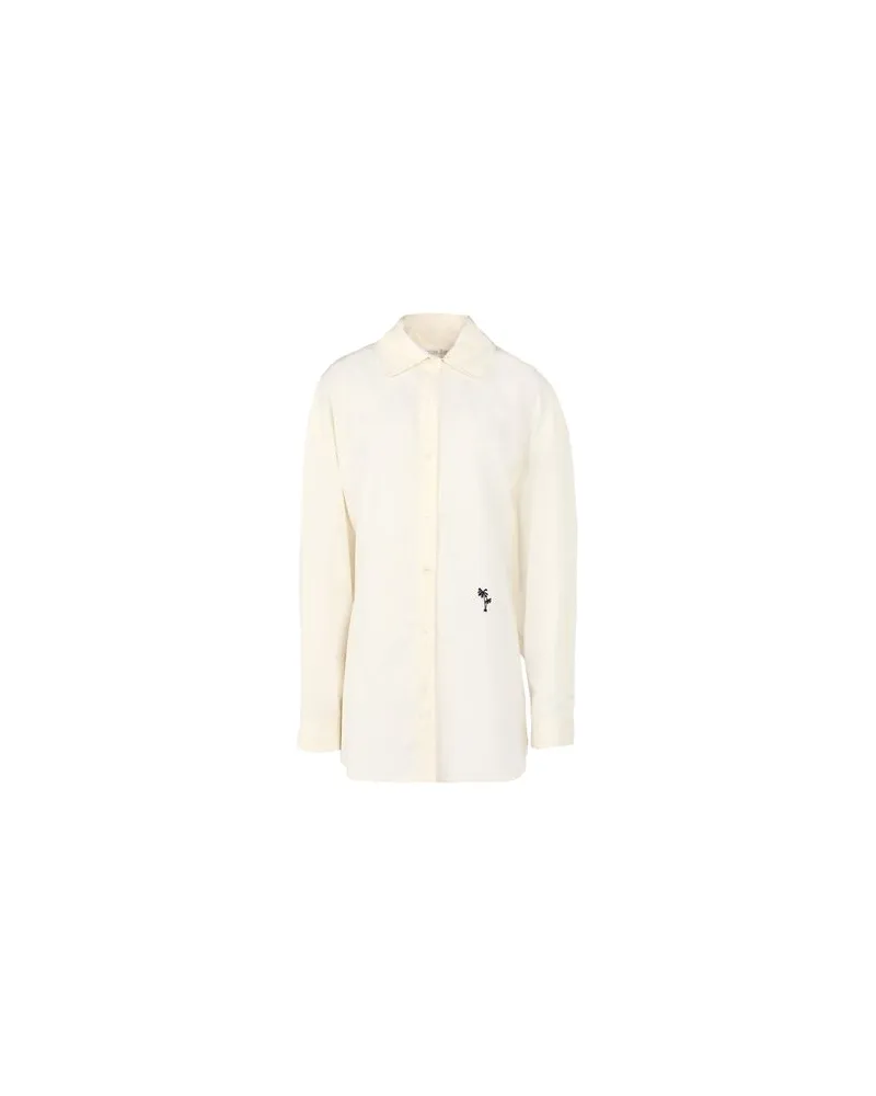 Palm Angels TOPS - Hemdenauf YOOX.COM Cremeweiß